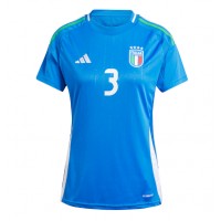 Camisa de Futebol Itália Federico Dimarco #3 Equipamento Principal Mulheres Europeu 2024 Manga Curta